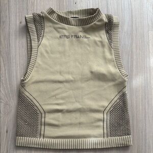 iets frans Sleeveless light green Knit Top
